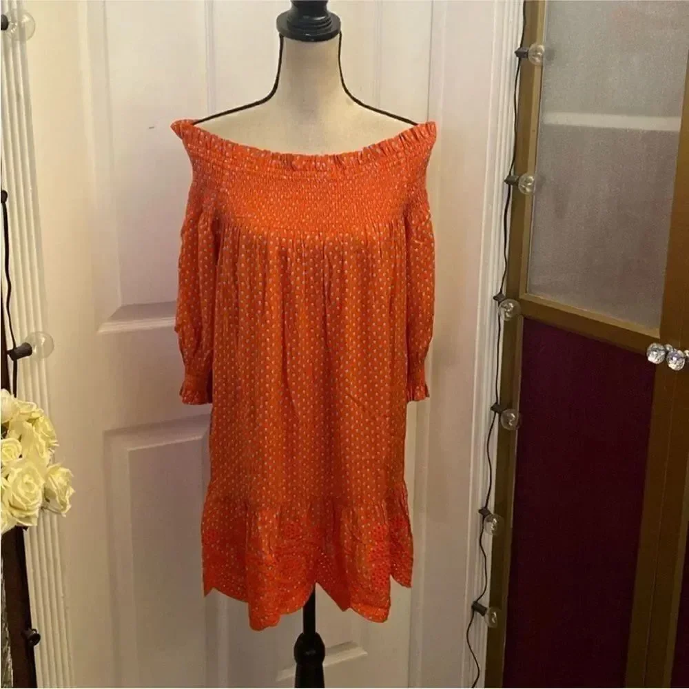 Tory Burch Coral Mini Dress, S